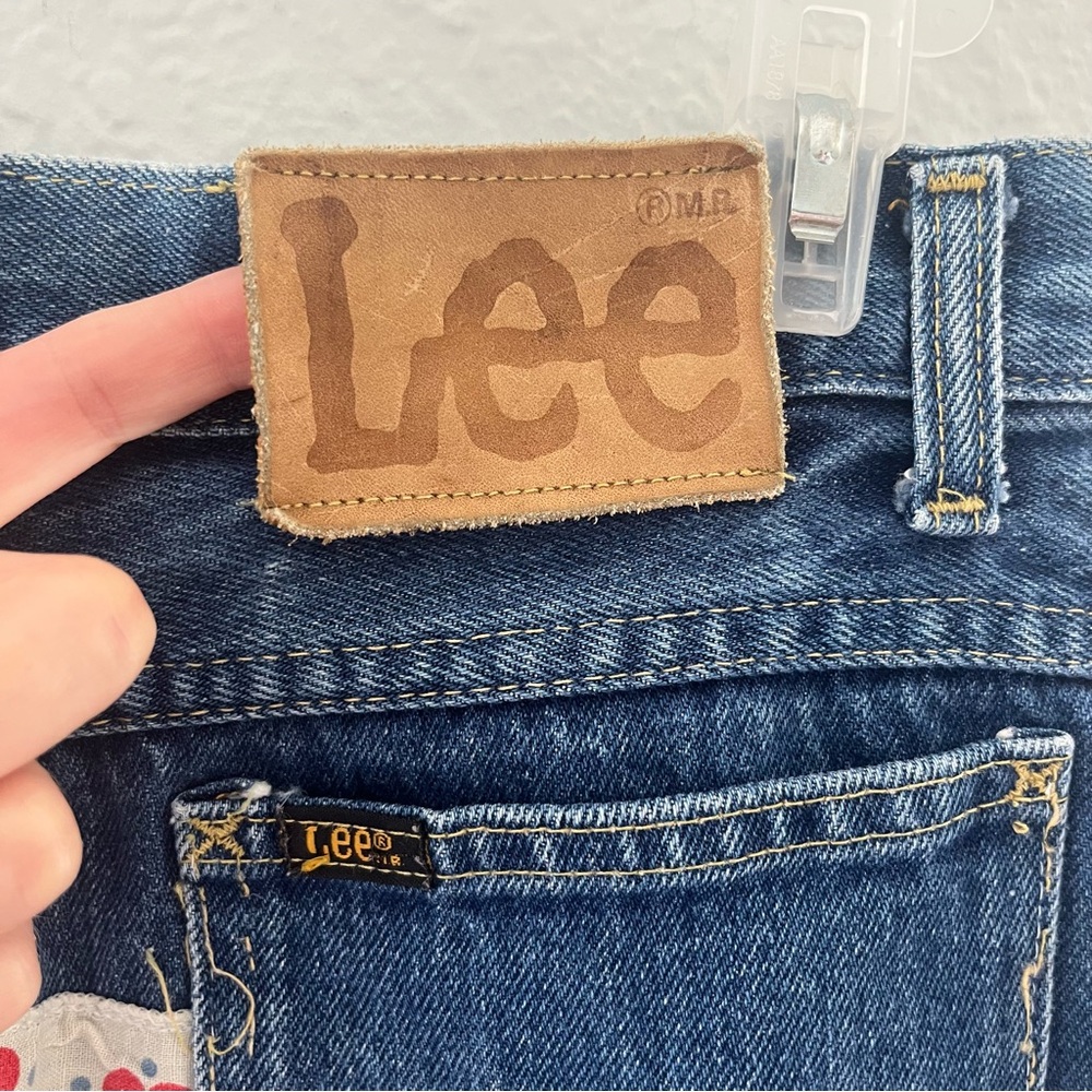 Lee Vintage Patchwork High Rise Crop Jeans - Picture 10 of 16